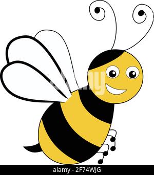 bee cartoon illustration vector Stock Vector Image & Art - Alamy