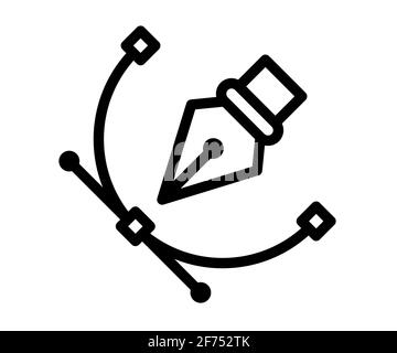 anchor point vector single isolated icon with solid line style vector ...