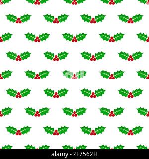 Christmas seamless pattern for texture, textiles, packaging and simple backgrounds. Flat style. Stock Vector