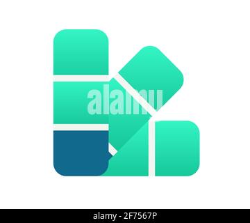 palette color coloring single isolated icon with outline style vector ...