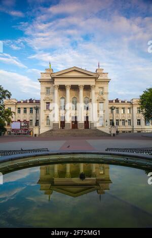 Ukraine, Crimea, Sevastopol, Lunacharskiy Russian Drama Theatre on Nakhimov Avenue Stock Photo