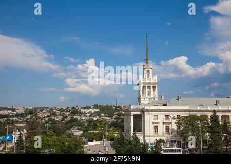 Ukraine, Crimea, Sevastopol, Theatre on Ushakova Square Stock Photo