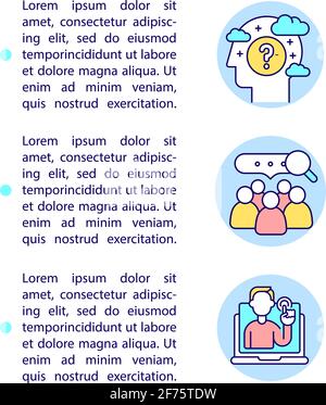 Behavioral and contextual data concept line icons with text Stock Vector