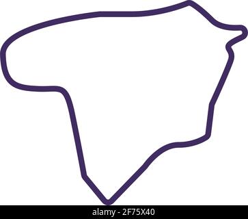 Greenland covid variant RGB color icon Stock Vector