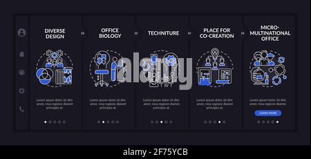 Occupational trends onboarding vector template Stock Vector