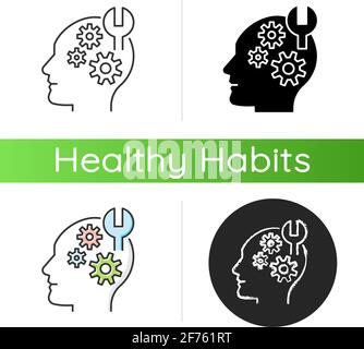 Learning new skills icon Stock Vector