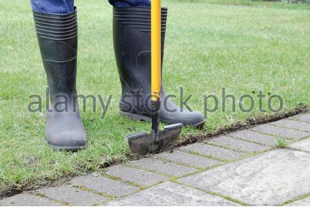 Half Moon Lawn Edging Tool, UK Stock Photo - Alamy