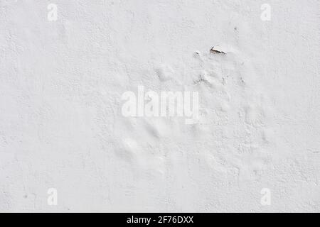 concrete wall with white cracked paint. High quality photo Stock Photo