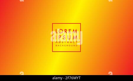 Vector illustration of shiny burn color gradient. Abstract clean and minimal background design template. Stock Vector