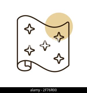 Wallpaper roll vector flat icon. Construction, repair and building. Graph symbol for your web site design, logo, app, UI Stock Vector