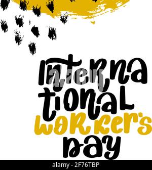 International Workers Day. Simple modern design. Vector stock Stock Vector