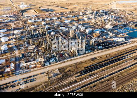 Sinclair Oil Refinery, Sinclair, Wyoming, USA Stock Photo