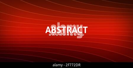 Abstract red and black striped background with perspective. Vector graphic pattern Stock Vector
