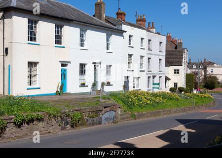 Architecture on the banks of the River Severn Stock Photo
