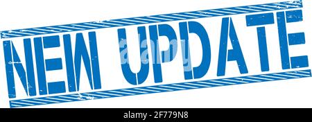 New update rubber stamp vector illustration isolated on white background Stock Vector