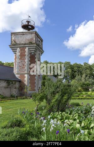 France, Indre et Loire, Loire valley listed as World Heritage by UNESCO, Vernou-sur-Brenne, Jallanges castle Stock Photo