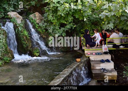 Iran, East Azerbaijan province, Jolfa surroundings Asiyab khurabe picnic spot Stock Photo