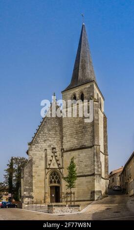 Church of Saint-Pierre and Saint-Paul, Dissay, Vienne (86), France. Stock Photo