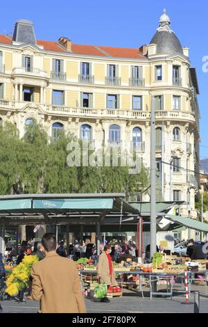 France, Alpes Maritimes, Nice, Liberation district, Place du General de Gaulle, fruit and vegetable market Stock Photo