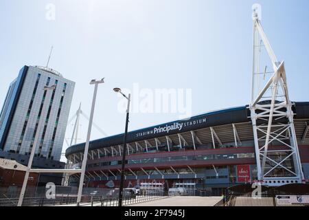 Cardiff, UK. 2nd May, 2017. The Principality Stadium, formerly known as the Millennium Stadium, is the national stadium of Wales. The stadium hosts the Wales national rugby union team, some Wales national football team matches, speedway and concerts. Credit: Mark Kerrison/Alamy Live News Stock Photo