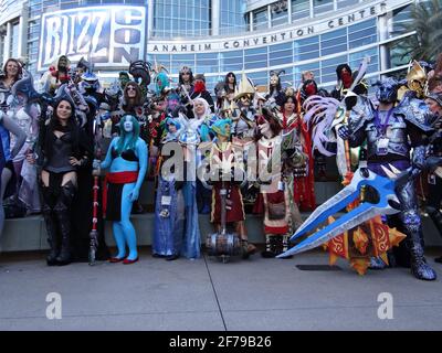 BlizzCon 2013 Cosplay Contest Group Picture Stock Photo Alamy