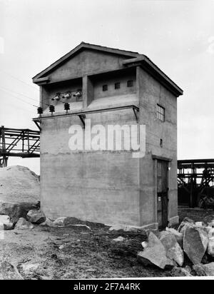 Builder: Building company Contractor, Stockholm. Transformer. Stock Photo