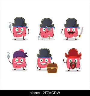 Cartoon character of prime rib with various chef emoticons. Vector ...
