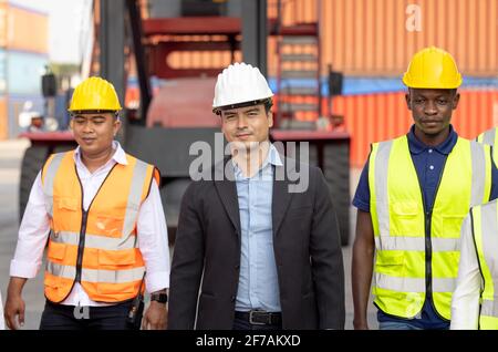 Unity and success Group training Happiness and Teamwork concept Stock Photo