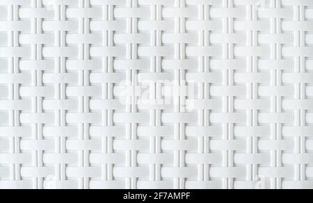 background from the texture of wicker white plastic Stock Photo