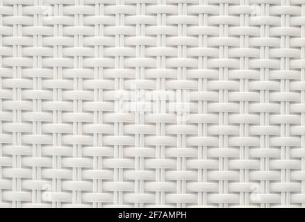 background from the texture of wicker white plastic Stock Photo