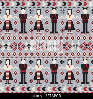 Decorative background with traditional ornament Stock Vector