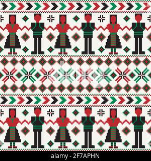 Decorative background with traditional motifs Stock Vector