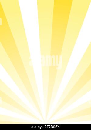 Sunlight vertical abstract background. Gold yellowcolor burst background. Vector illustration. Sun beam ray sunburst pattern background. Retro bright Stock Vector