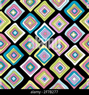 Colored rhombus geometrical wrapping paper Stock Vector