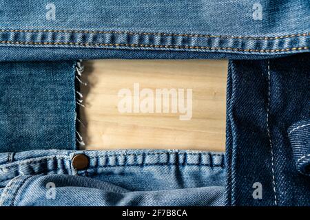 A frame made by jeans Stock Photo