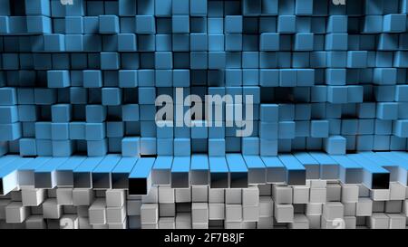 Coloured Cubes Stock Photo