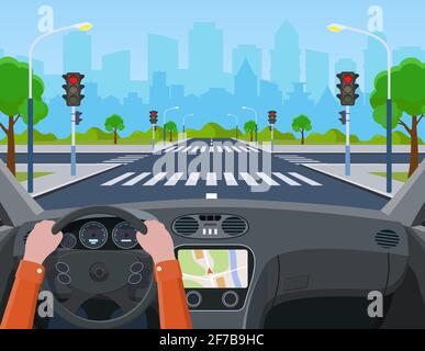 Traffic lights front view vector illustration Stock Vector Image & Art ...