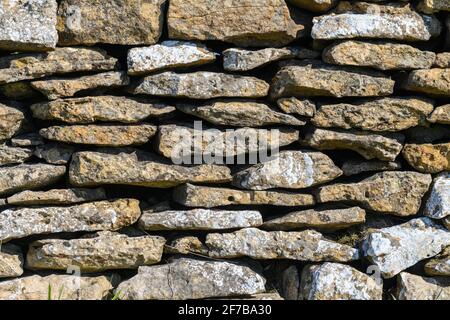 Old stone wall close up Stock Photo