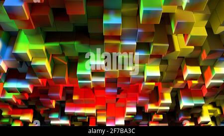 Colorful cubes Stock Photo