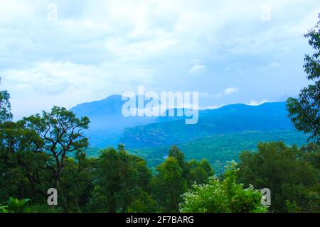 valparai to pollachi road Stock Photo