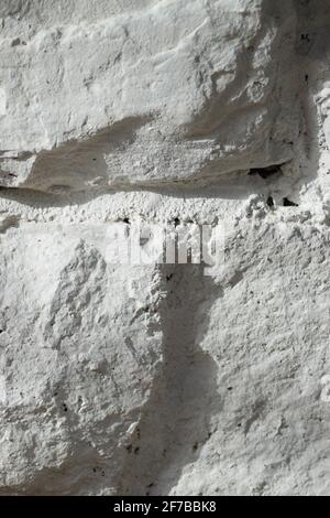White Washed Stone Wall #2 Stock Photo
