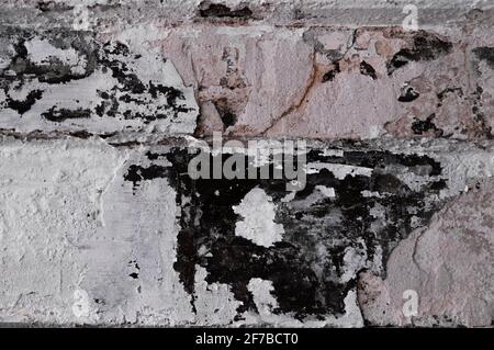 Rough wall, background. Rough wall texture. Interesting background. Stock Photo