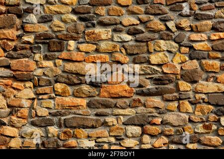 Stone wall, France Stock Photo