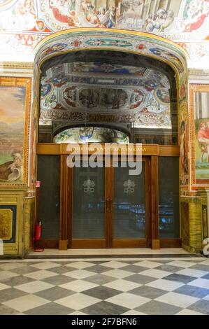 Library Agostina, Vatican Museum; Rome; Lazio; Italy; Europe Stock Photo