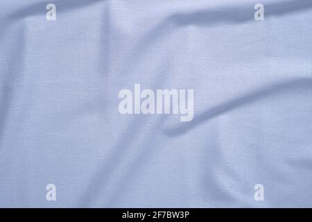 Blue neutral colored textile, linen fabric texture Stock Photo