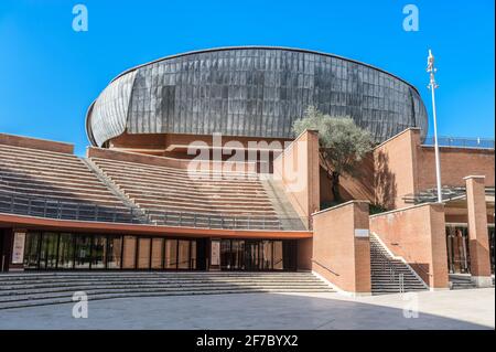 Auditorium Parco della Musica is a large multi-functional public music complex, designed by Italian architect Renzo Piano, Rome, Lazio, Italy, Europe Stock Photo