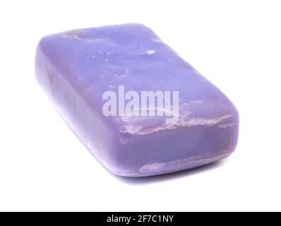 Bar of soap isolated on white background Stock Photo