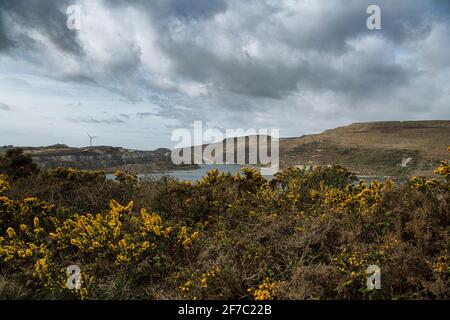 St Austell, The Cornish Alps, china clay mining deposits,Cornish Lithium Stock Photo