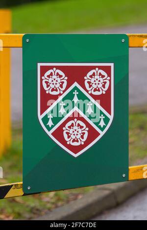 Honley High School sign Stock Photo