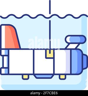 Biomaper RGB color icon Stock Vector